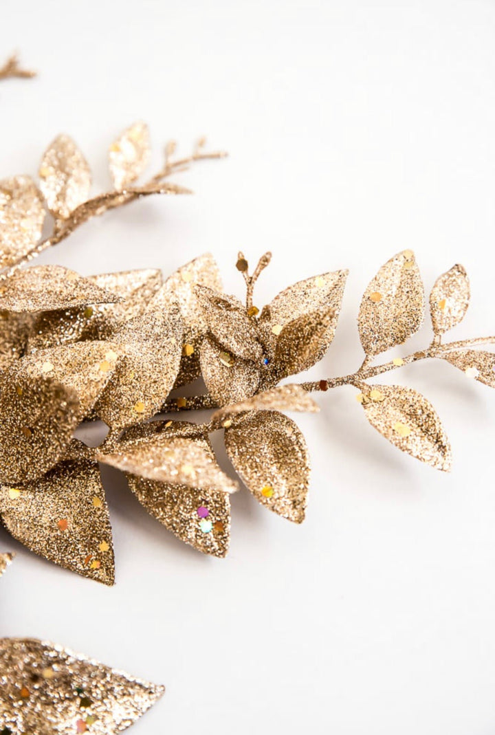 Shimmer ruscus spray - light gold - Greenery MarketgreeneryXG752-LGO