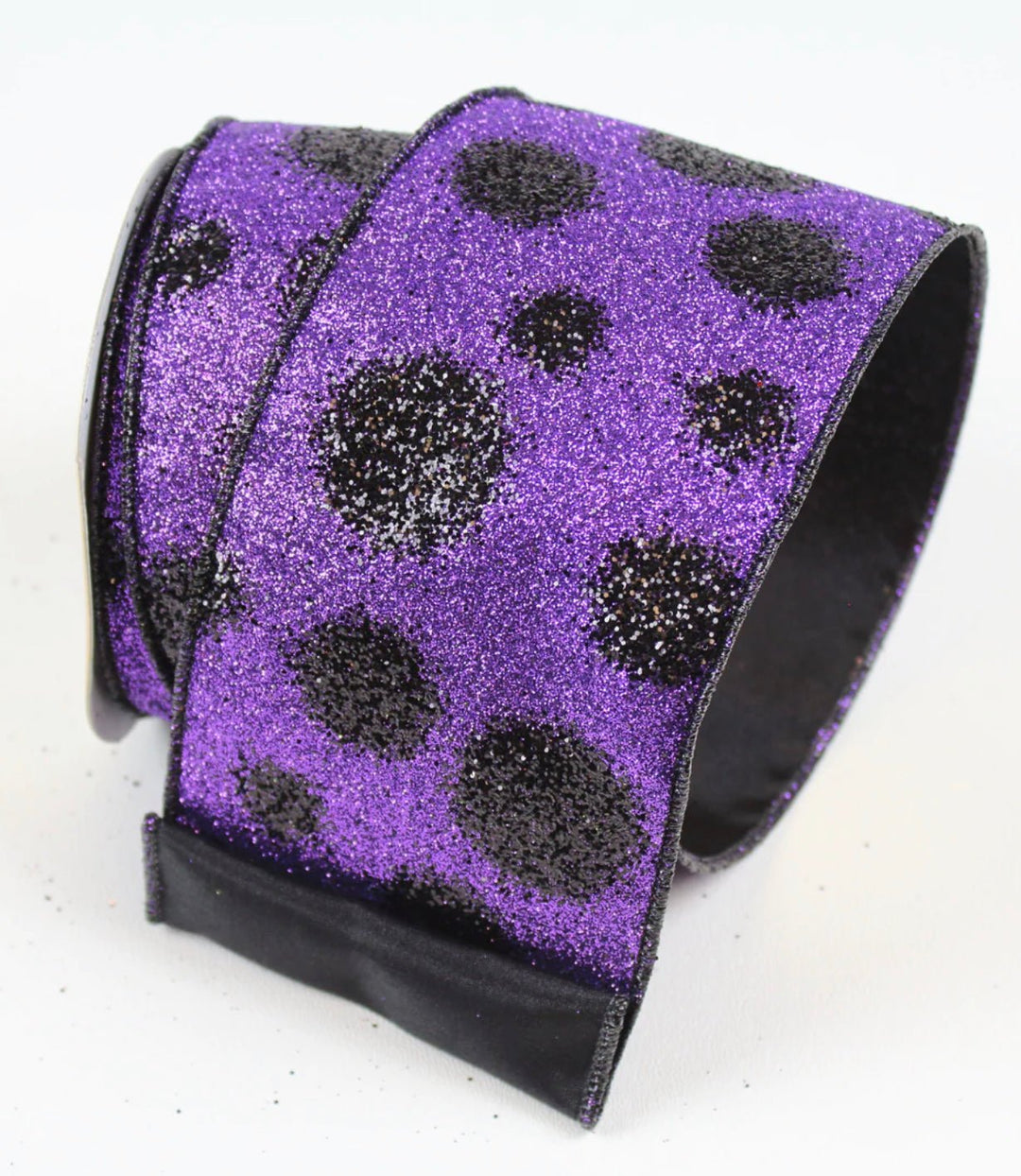 Spooky dots purple wired ribbon - Greenery MarketRibbons & TrimRA280-27