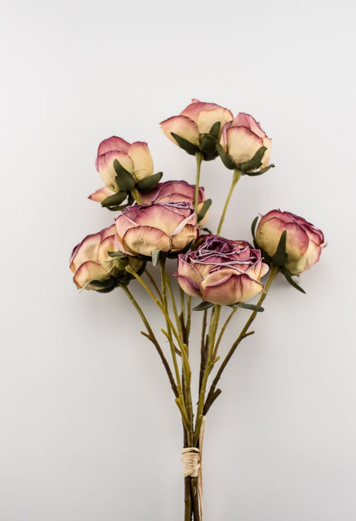 Vintage rose artificial flower bundle - vanilla magenta - Greenery Marketartificial flowersD131-VANPL
