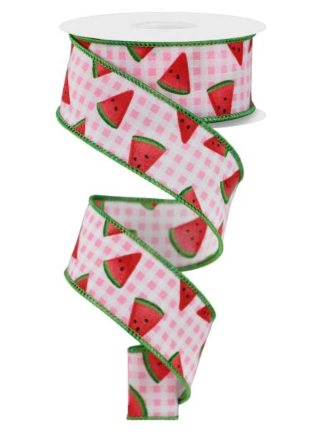 Watermelon ribbon, 1.5" wired ribbon - Greenery Marketwired ribbonRGE178215